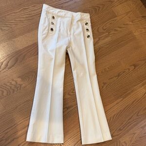 10 Crosby Derek Lam Cream Flare Pants